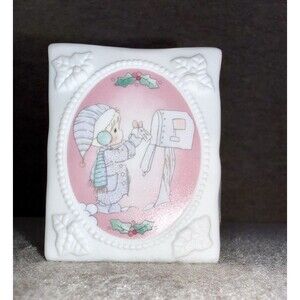 Precious Moments “Sending You A White Christmas” Porcelain Gift Bag Vintage 1994
